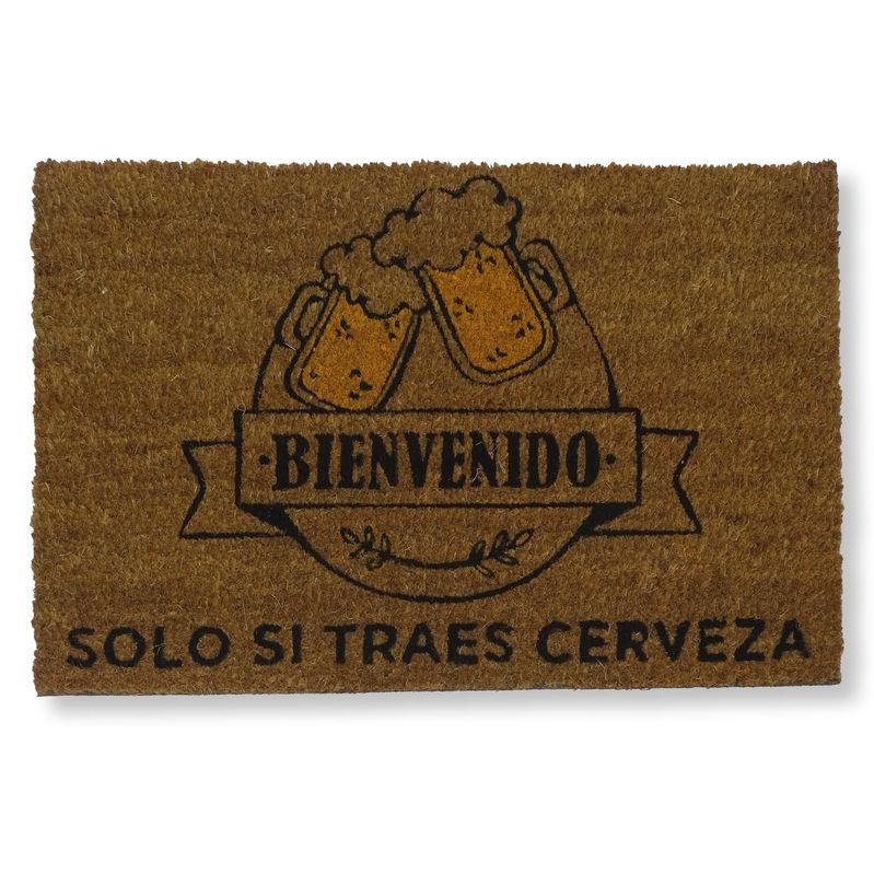 Felpudo coco Cerveza Bienvenida, Felpudos originales Koko Doormats