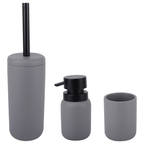 Vaso portacepillos PUMP - Gris oscuro mate