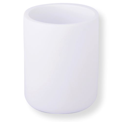 Vaso portacepillos PUMP - Blanco Mate