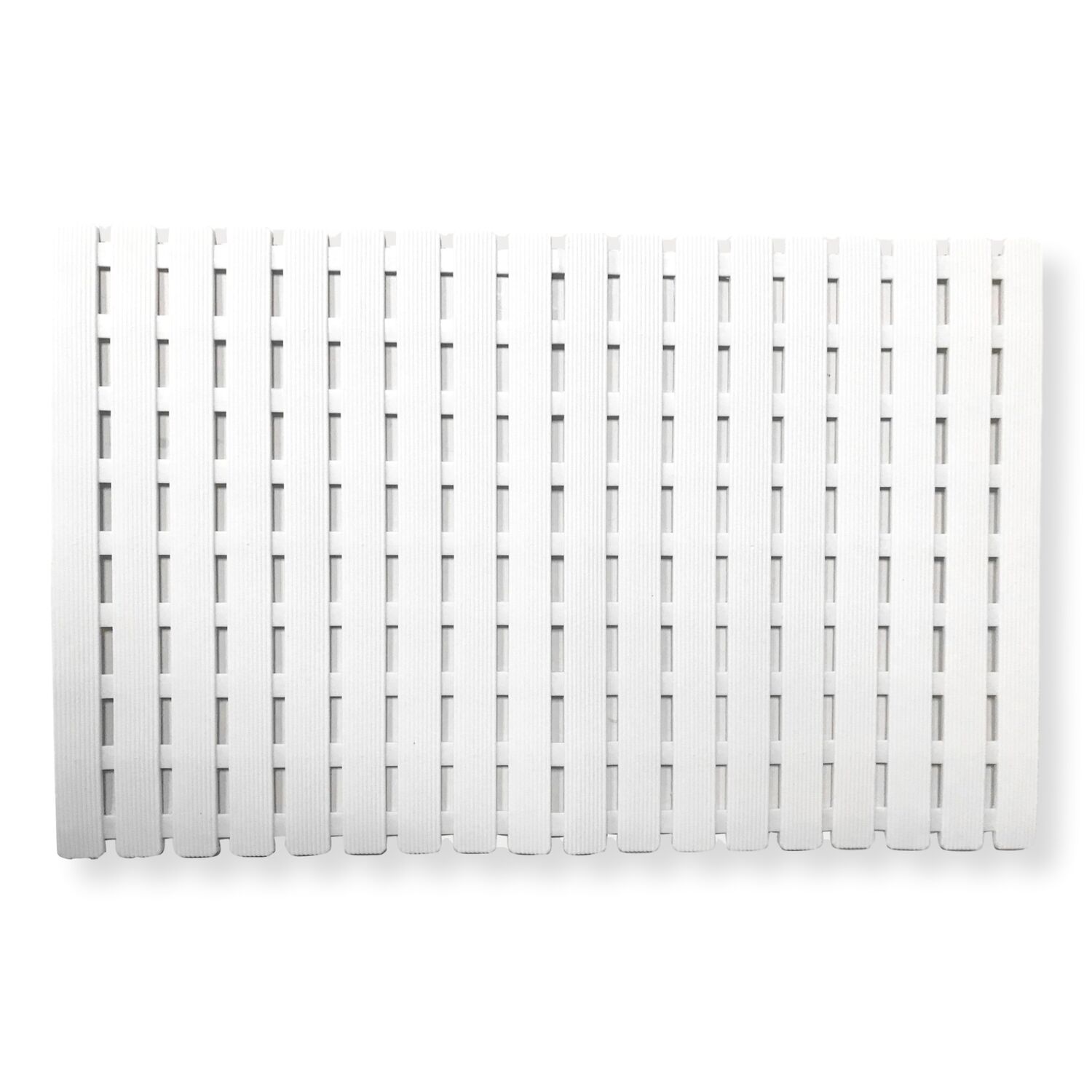 Alfombra de baño antideslizante 40 x 63,5 cm. – Blanco