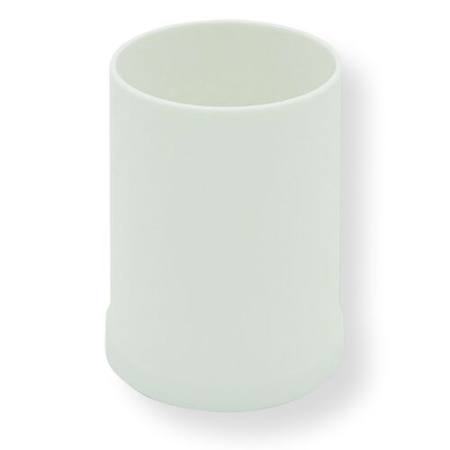 Vaso portacepillos de dientes para bao VINTAGE  HIPS libre de BPA  Blanco mate