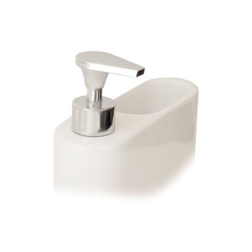 Dosificador de jabón para cocina de cerámica SLIM - blanco