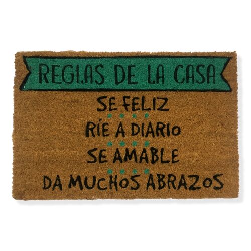 Felpudo coco Reglas de la Casa, Felpudos originales Koko Doormats