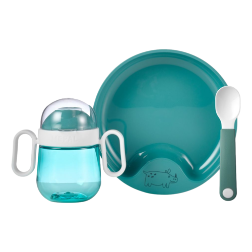 Vajilla de bebÃ©s Mio set 3 piezas Turquesa