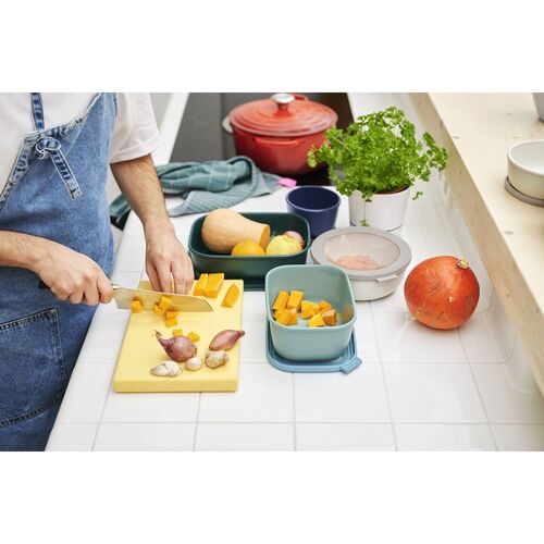 bote de cocina Cirqula rectangular nordic black 500 ml