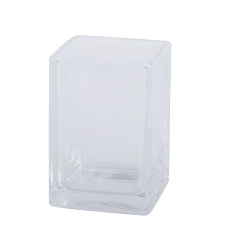 Vaso para bao CUBE  Vidrio  Transparente