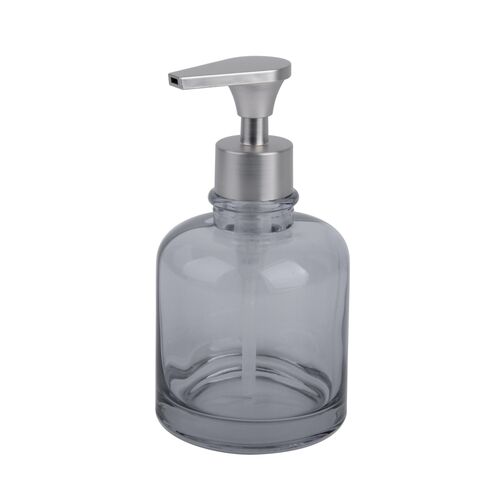 Dosificador dispensador jabón FRASCO – Vidrio – Gris