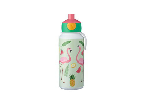 Botella pop-up Campus 400 ml - Tropical Flamingo